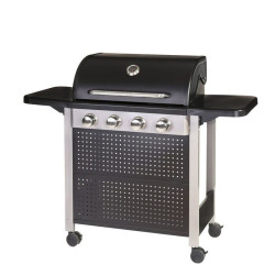 BARBACOA GAS 4 QUEMADORES BIRGITT ACERO 52x136x110CM