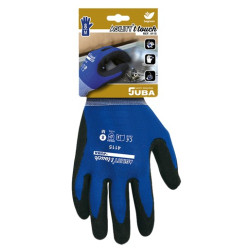 GUANTE AGILITY NYLON NITRILO AZUL/NEGRO T.10