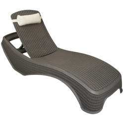 TUMBONA NEWPORT RESINA COL. BEIGE C/COJIN