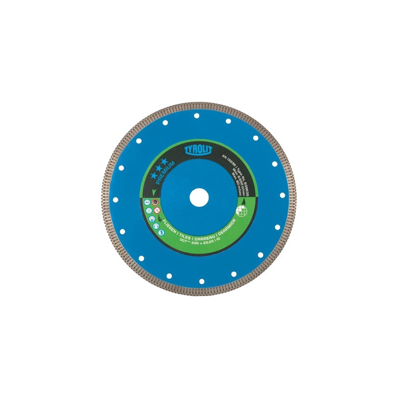DISCO DE DIAMANTE CERAM Y PORCE 230x1,6x22,2