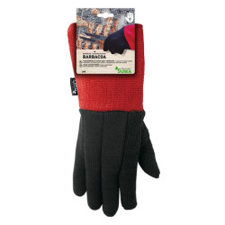 GUANTE BARBACOA VULRIZO NEGRO/ROJO T.9