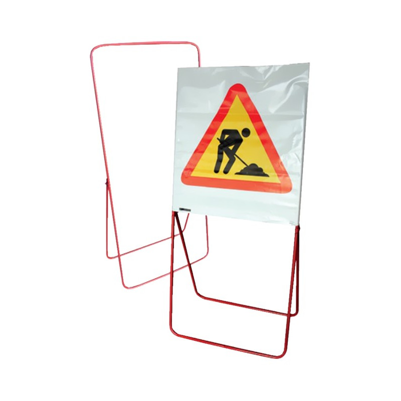 TRIPOIDE METALICO ROJO  C/BOLSA 130X60CM