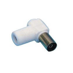 CONECTOR T.V ACODADO 9,5 HEMBRA