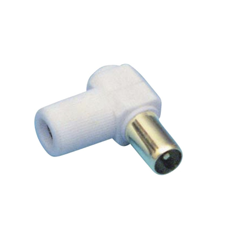 CONECTOR T.V ACODADO 9,5 MACHO