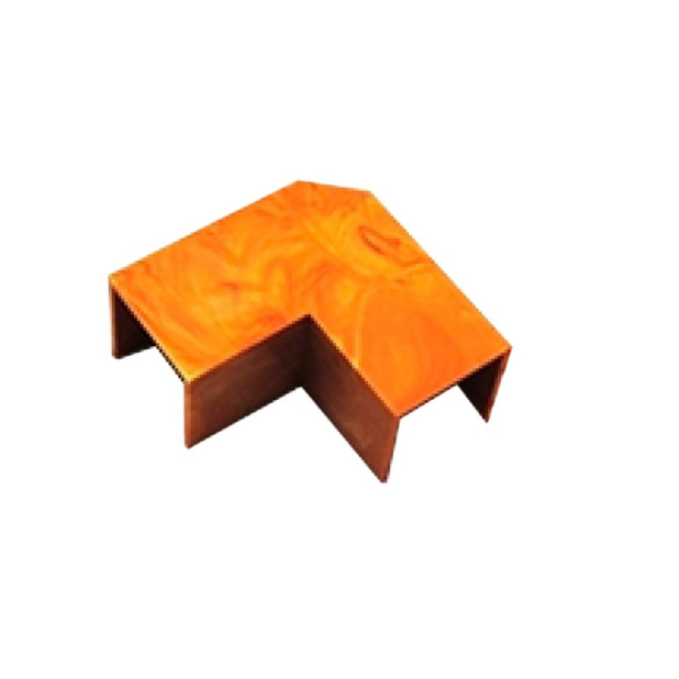 CONECTOR "L" CANALETA 15x10MM MARRON CL