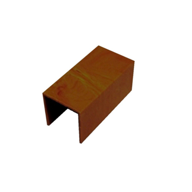 CONECTOR RECTO CANALETA 15x10MM MARRON OSC