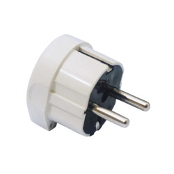 CLAVIJA TT SALIDA LATERAL 4,8MM 16.A BLANCA