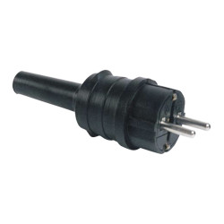 CLAVIJA TT GOMA EXTRA LARGO NEGRA 10-16A.