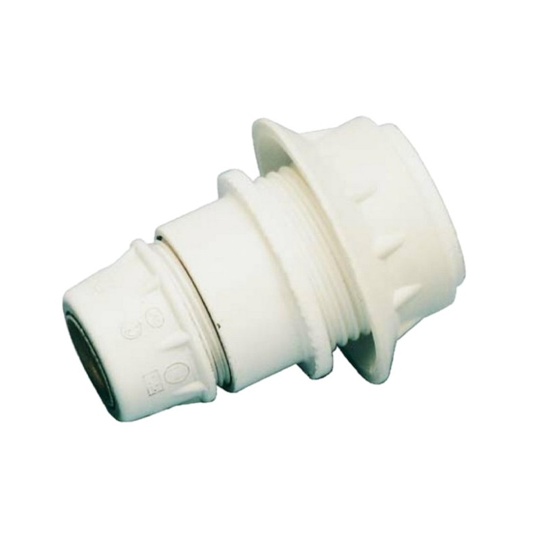 PORTALAMPARA ROSCA EXT C/ARANDELA BLANCA