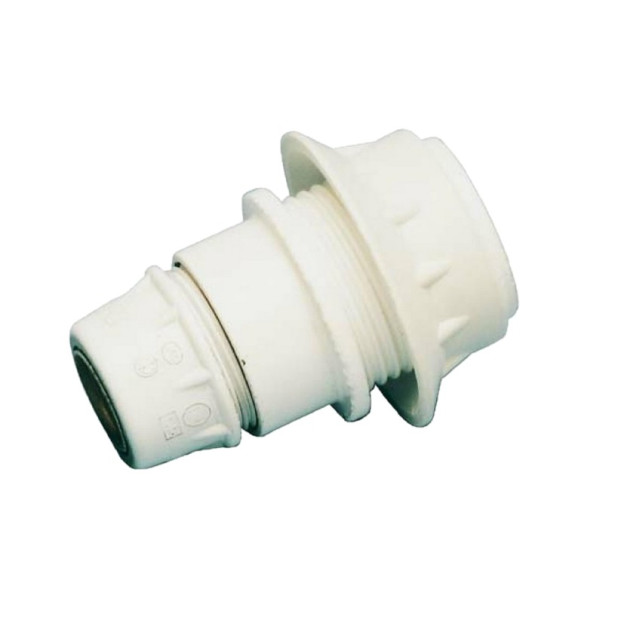 PORTALAMPARA ROSCA EXT C/ARANDELA BLANCA