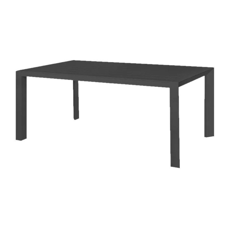 MESA IO ALUMINIO GRAFITO 180X100X75 CM