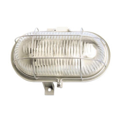APLIQUE OVAL REJILLA METALICA 100W