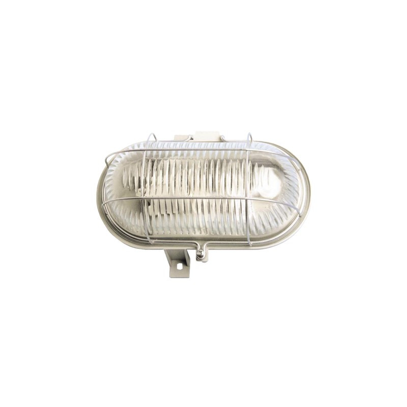 APLIQUE OVAL REJILLA METALICA 100W