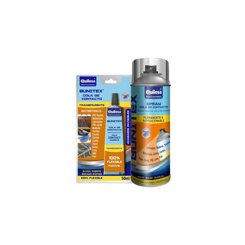 ADHESIVO SPRAY BUNITEX TRANSP. 400ML