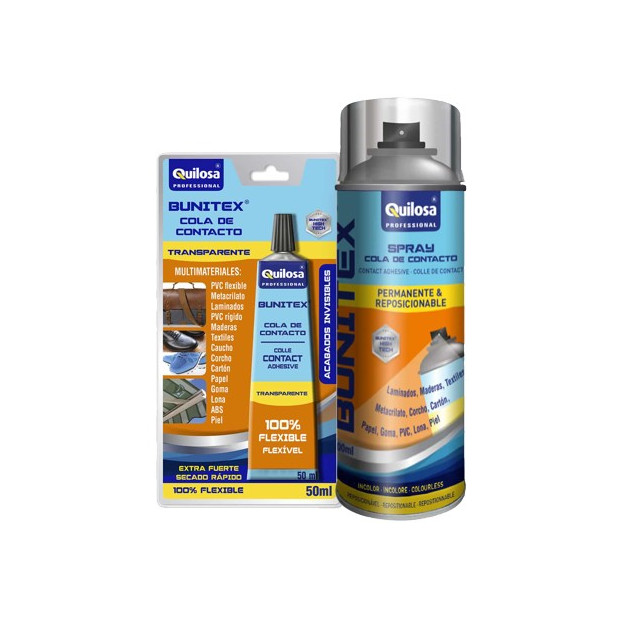 ADHESIVO SPRAY BUNITEX TRANSP. 400ML