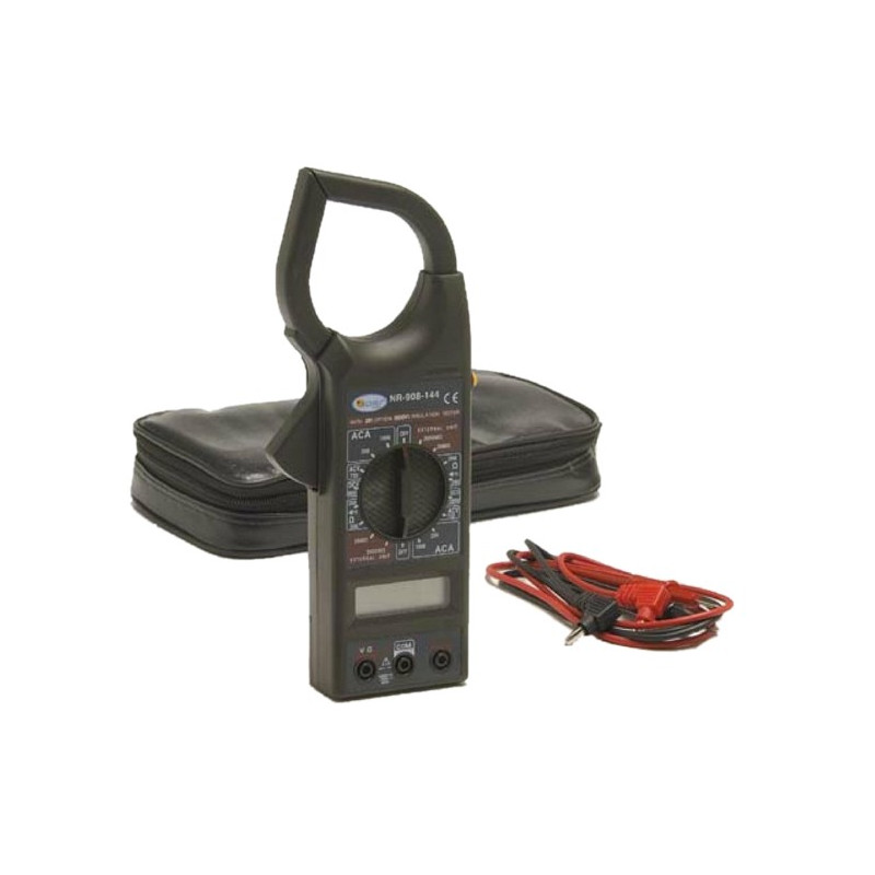 PINZA AMPERIMETRICA DIGITAL C/ABRAZADERA Y FUNDA