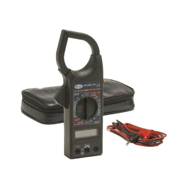 PINZA AMPERIMETRICA DIGITAL C/ABRAZADERA Y FUNDA