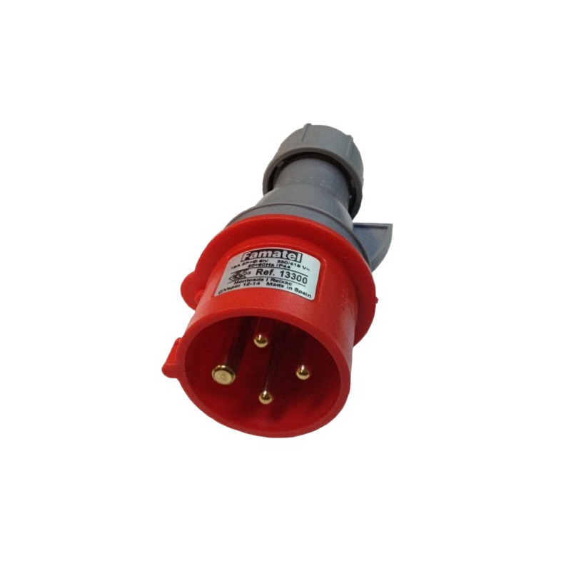 CLAVIJA IND.MOV.3P+N+T 16A 380V IP44 ROJO