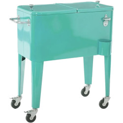 NEVERA VINTAGE C/RUEDAS METAL ARUBA