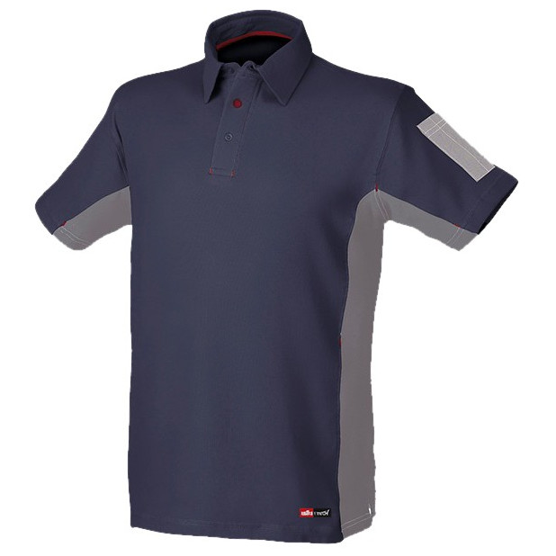 POLO STRECH MANGA CORTA AZUL T.XL