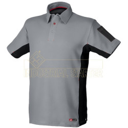 POLO STRETCH MANGA CORTA GRIS T.M