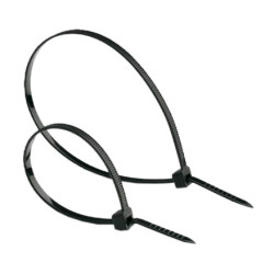 BRIDAS NYLON NEGRA 3,6x200 BLISTER 100UND