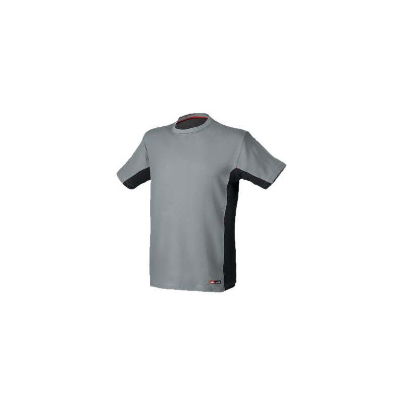 CAMISETA STRETCH 8175 GRIS/NEGRO T.S