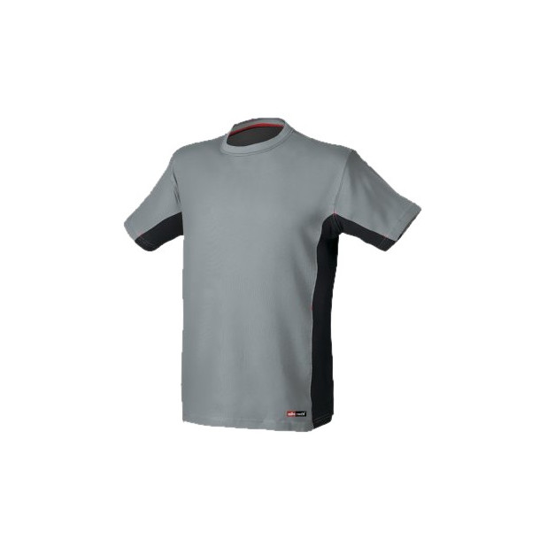CAMISETA STRETCH 8175 GRIS/NEGRO T.S