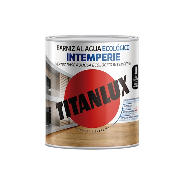 TITANLUX BARNIZ AL AGUA MATE INCOLORO 750ML