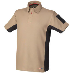 POLO STRETCH 8170 MANGA CORTA BEIGE T.XL