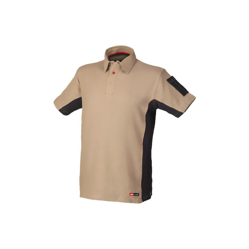 POLO STRETCH 8170 MANGA CORTA BEIGE T.XL