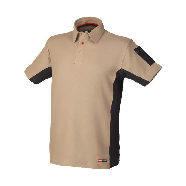 POLO STRETCH 8170 MANGA CORTA BEIGE T.XL