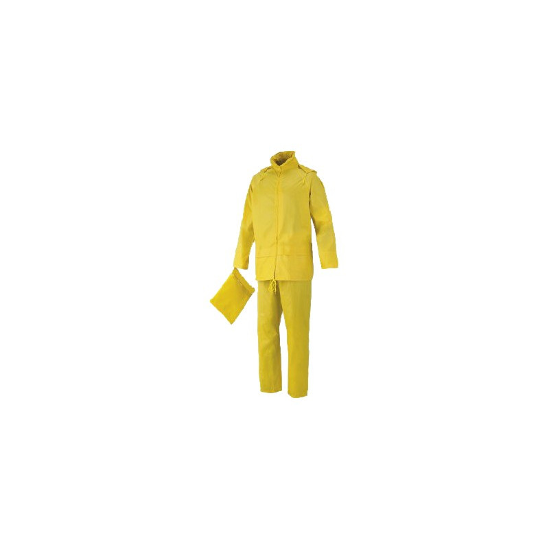 CONJUNTO IMPERMEABLE POL. PVC 1700 AMARILLO T.XL