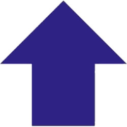 VINILO ADHESIVO ANTIDESLIZANTE "FLECHA AZUL" 130x130MM