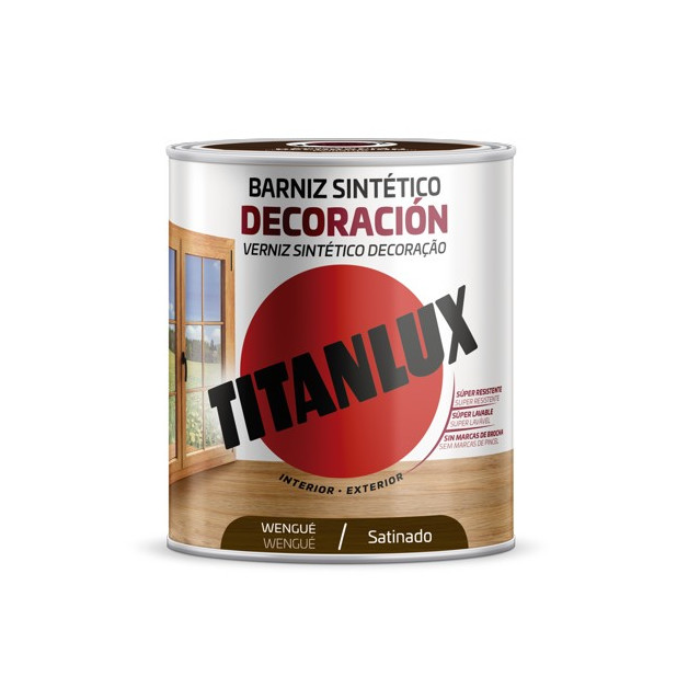 TITANLUX BARNIZ SINTETICO SATINADO WENGUE 250ML