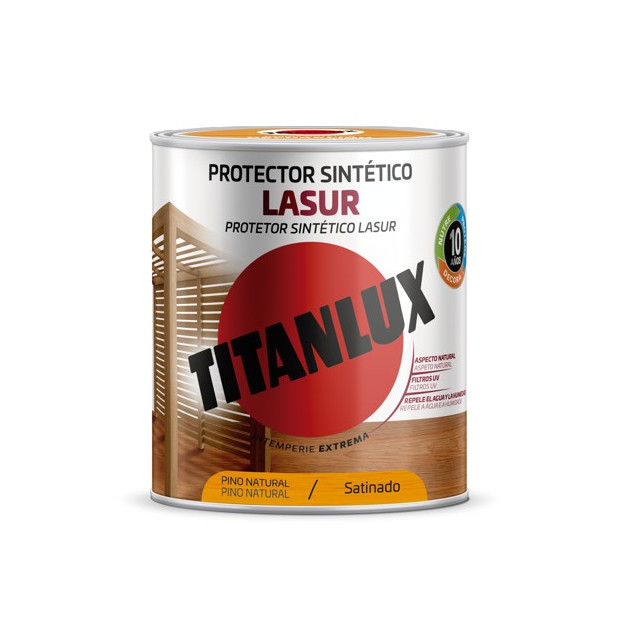 TITANLUX PROTECTOR LASUR SINT.SATINADO PINO 750ML