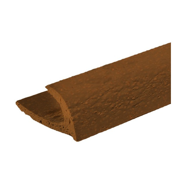 PERFIL FIBRA RUSTICA MARRON 10MM TIRA 2.6