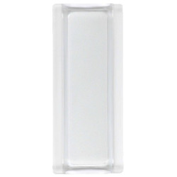 PERFIL TERMINAL P/BLOQUE VIDRIO BLANCO 19x8