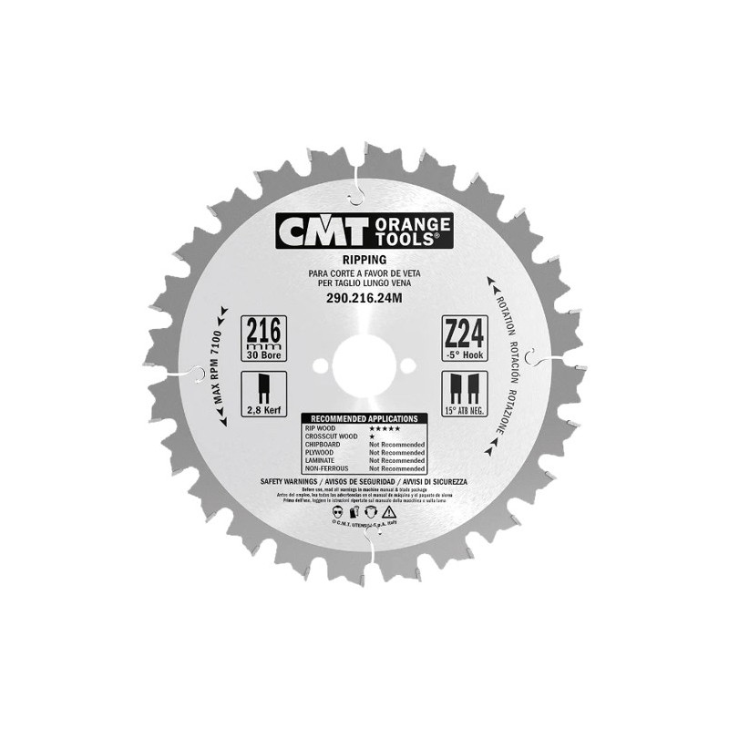 SIERRA CIRCULAR CMT 250x2,8x30 Z-24