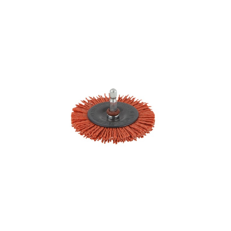 CEPILLO DISCO DE NYLON 6mm.x100mm.