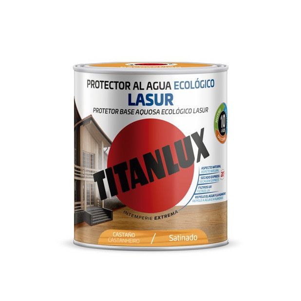 TITANLUX PROTECTOR AL AGUA SATINADO CASTAÑO 750ML(DESCAT.)