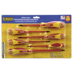 JGO. 6 DESTORNILLADORES AISLADOS