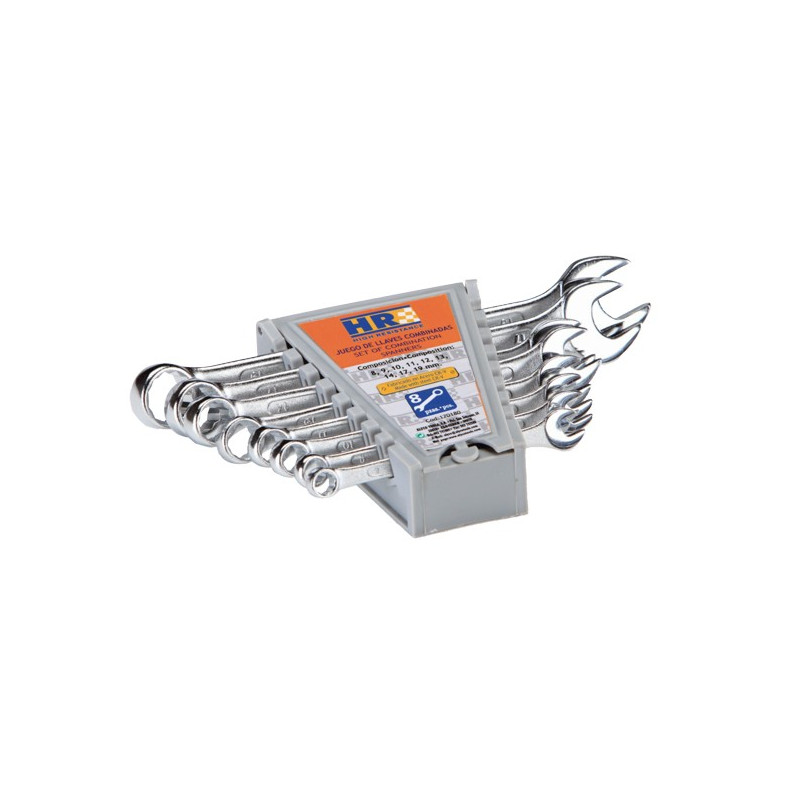 JGO. 8 LLAVES COMBINADAS HR 8 A 19MM