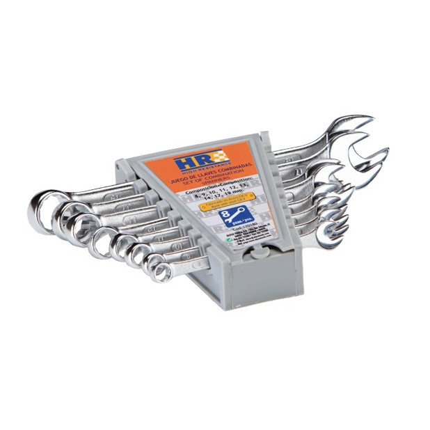 JGO. 8 LLAVES COMBINADAS HR 8 A 19MM