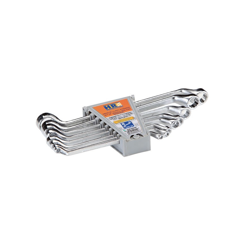 JGO. 8 LLAVES ACODADAS HR 6x7 A 20x22MM