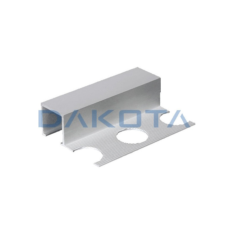 LISTELO ALU. CUADRADO BRILLO 2,6x12x10mm ECO