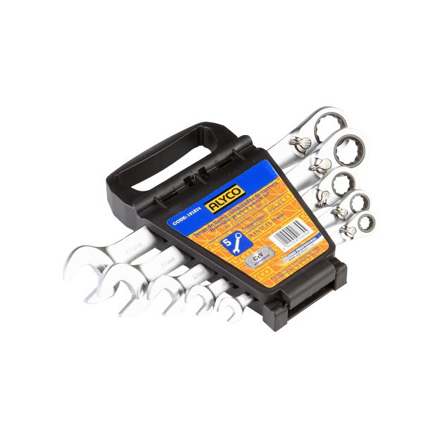 JGO.5 LLAVES COMBINADA CARRACA 8-19MM