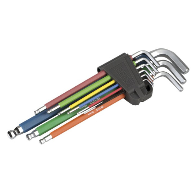 JGO.9 LLAVE ALLEN BOLA MULTICOLOR