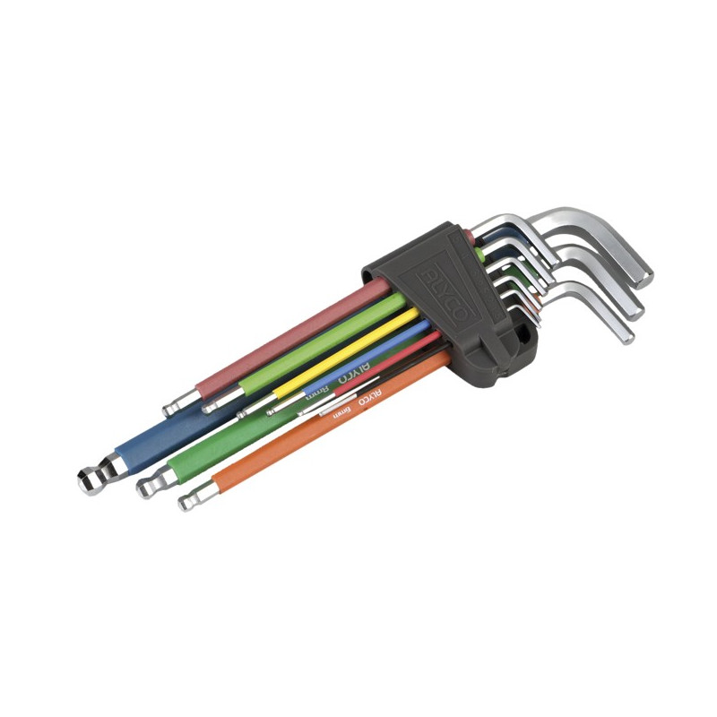 JGO.9 LLAVES ALLEN HEXAG. MULTICOLOR