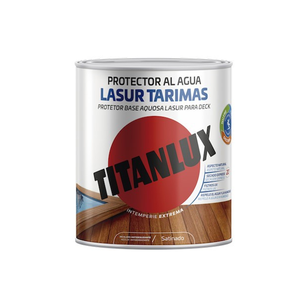 TITANLUX PROTECTOR TARIMA AGUA SATINADO INCOL. A/D 750ML